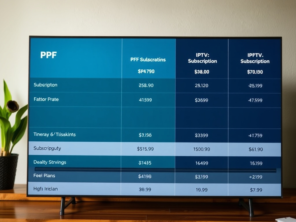 IPTV subscription plans and prices